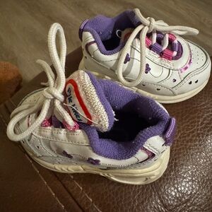 Little tikes Kids White and Purple Sneakers